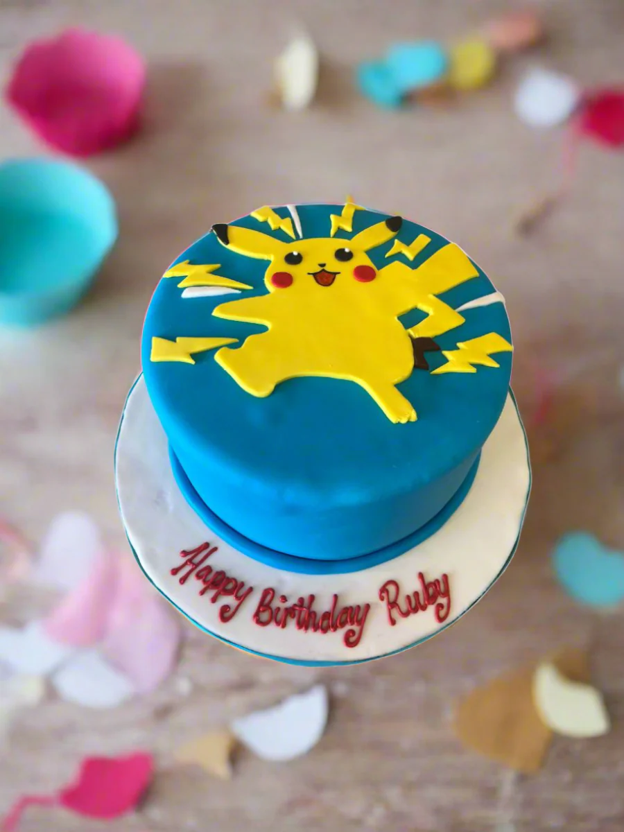 Pikachu Pokemon Fondant Cake - Image 2