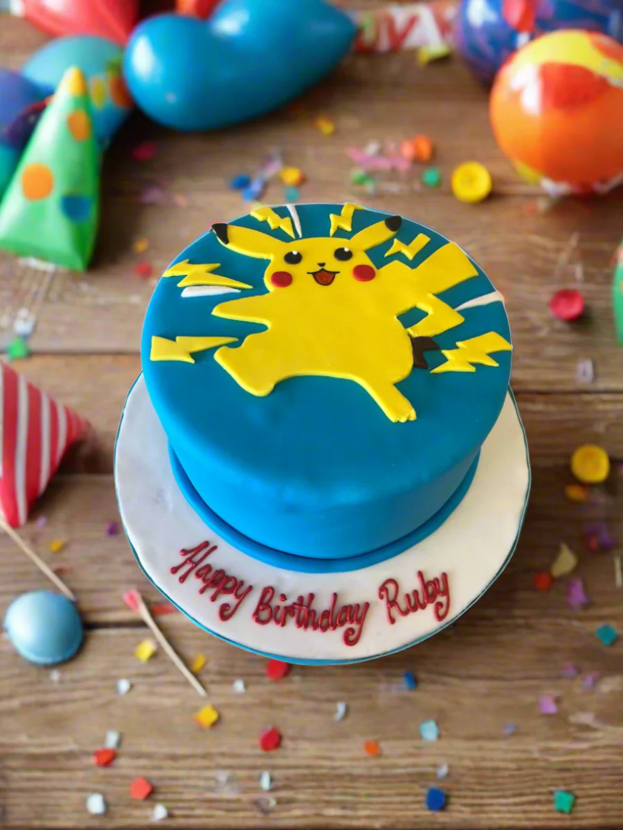 Pikachu Pokemon Fondant Cake - Image 5
