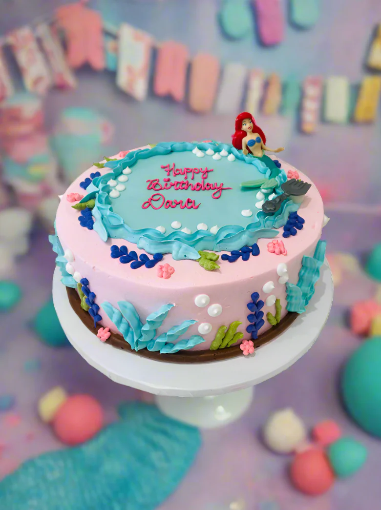 Pink Ariel Cream Cake - Image 3