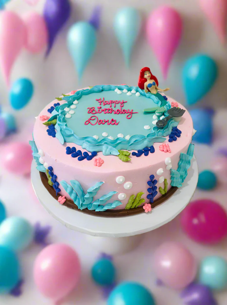 Pink Ariel Cream Cake - Image 4