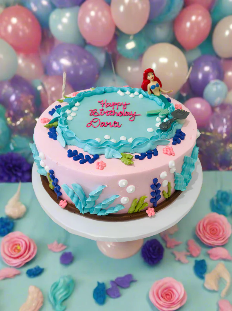 Pink Ariel Cream Cake - Image 5