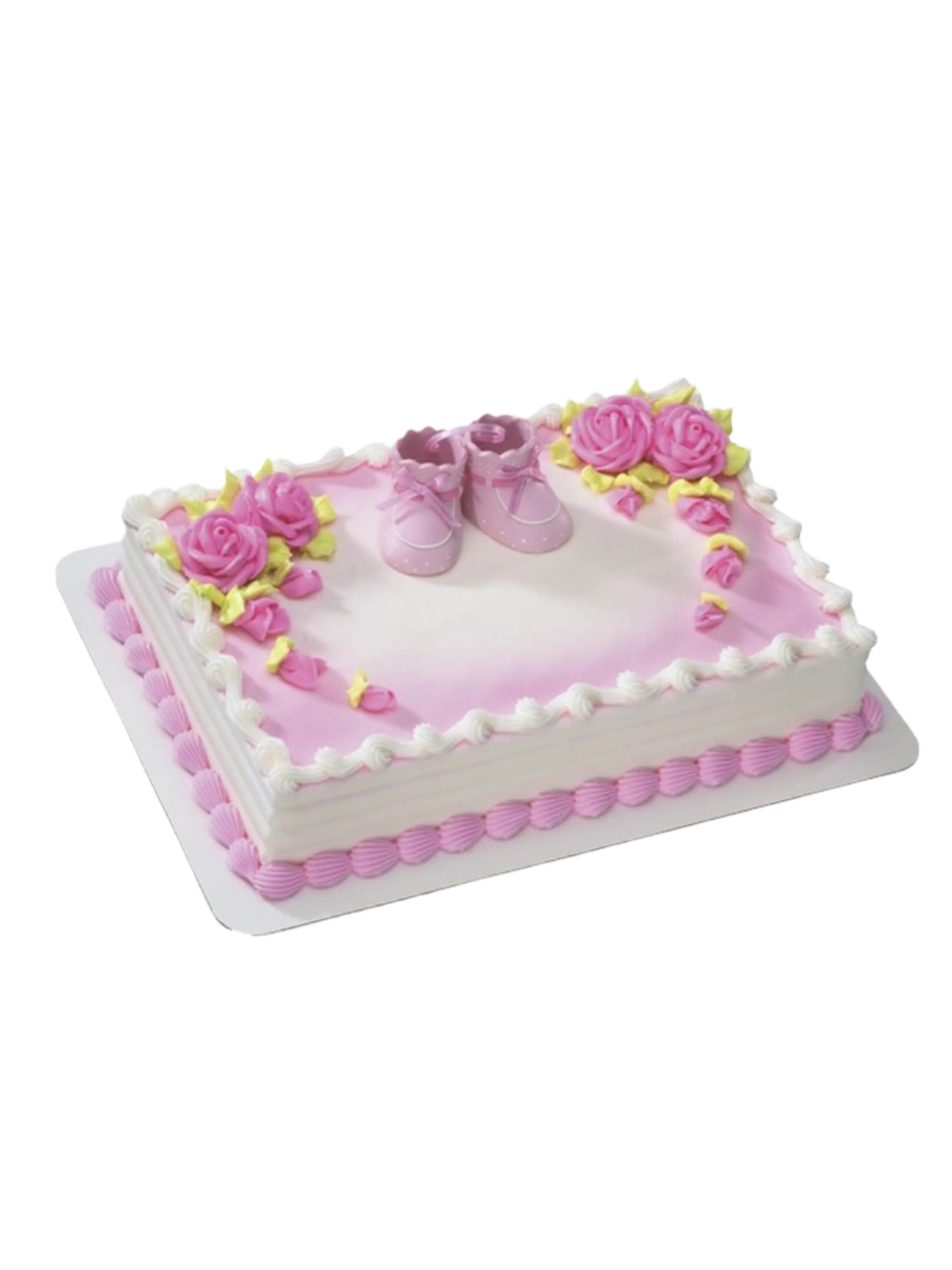 Pink Baby Booties Cake