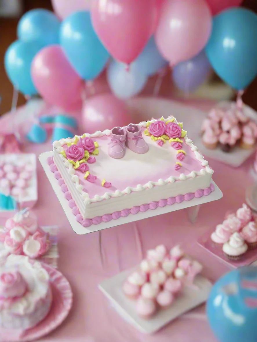 Pink Baby Booties Cake - Image 2