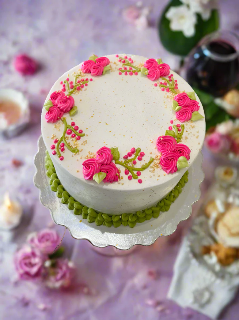 Pink Blossoms Cake - Image 4