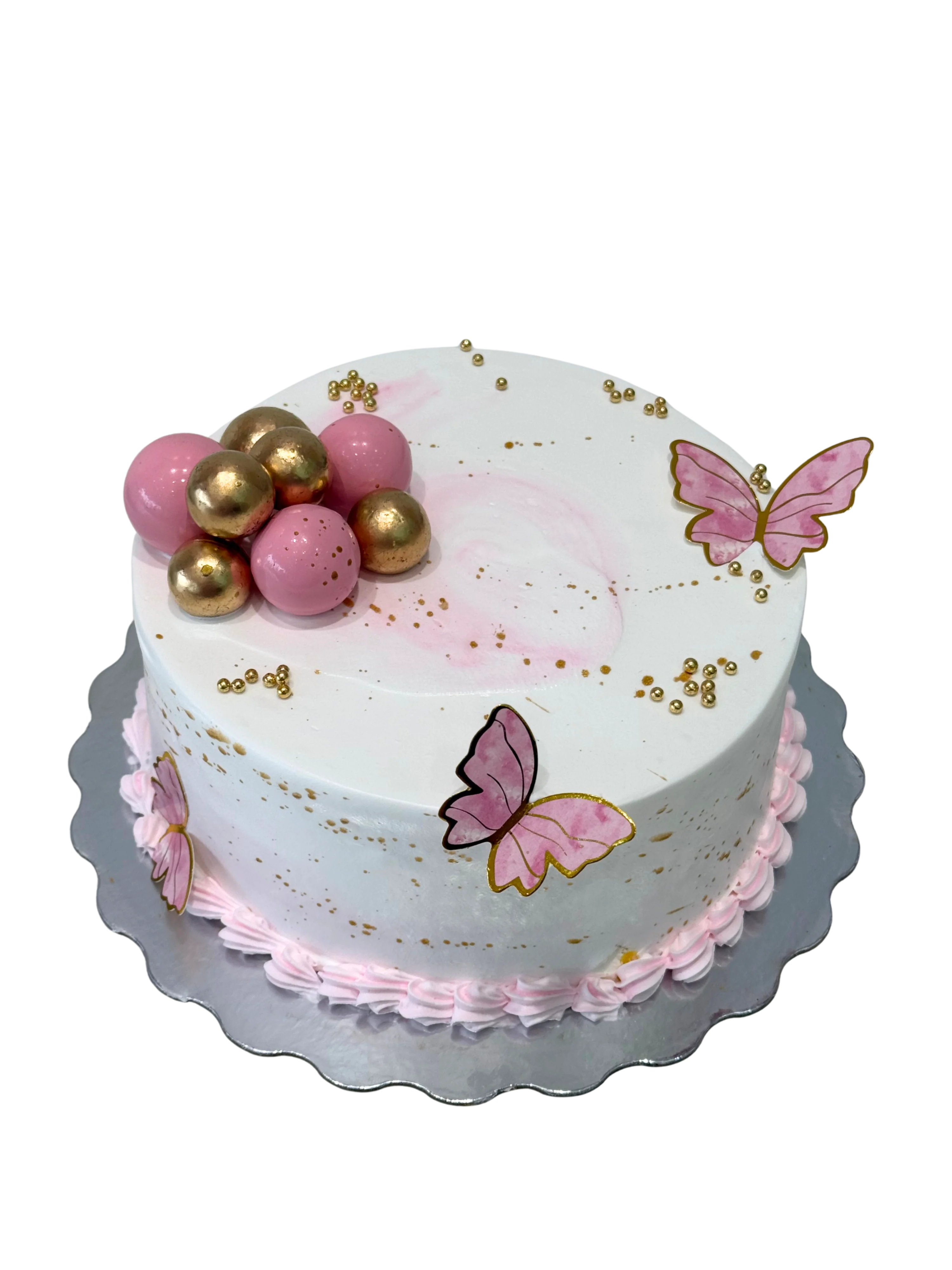 Pink butterflies Flutter Cake