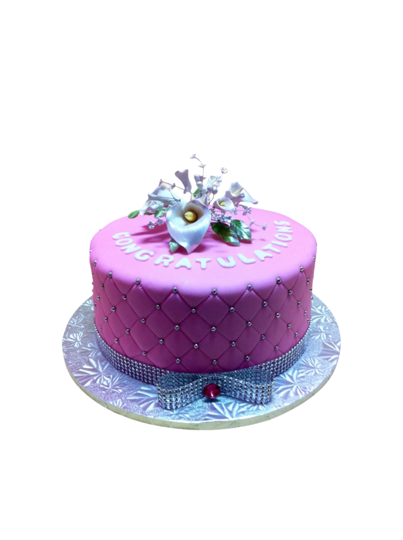 Pink Fondant Cake