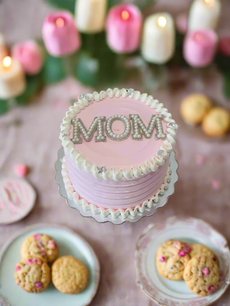 Pink Frilly Mother's Day Cake - Image 2