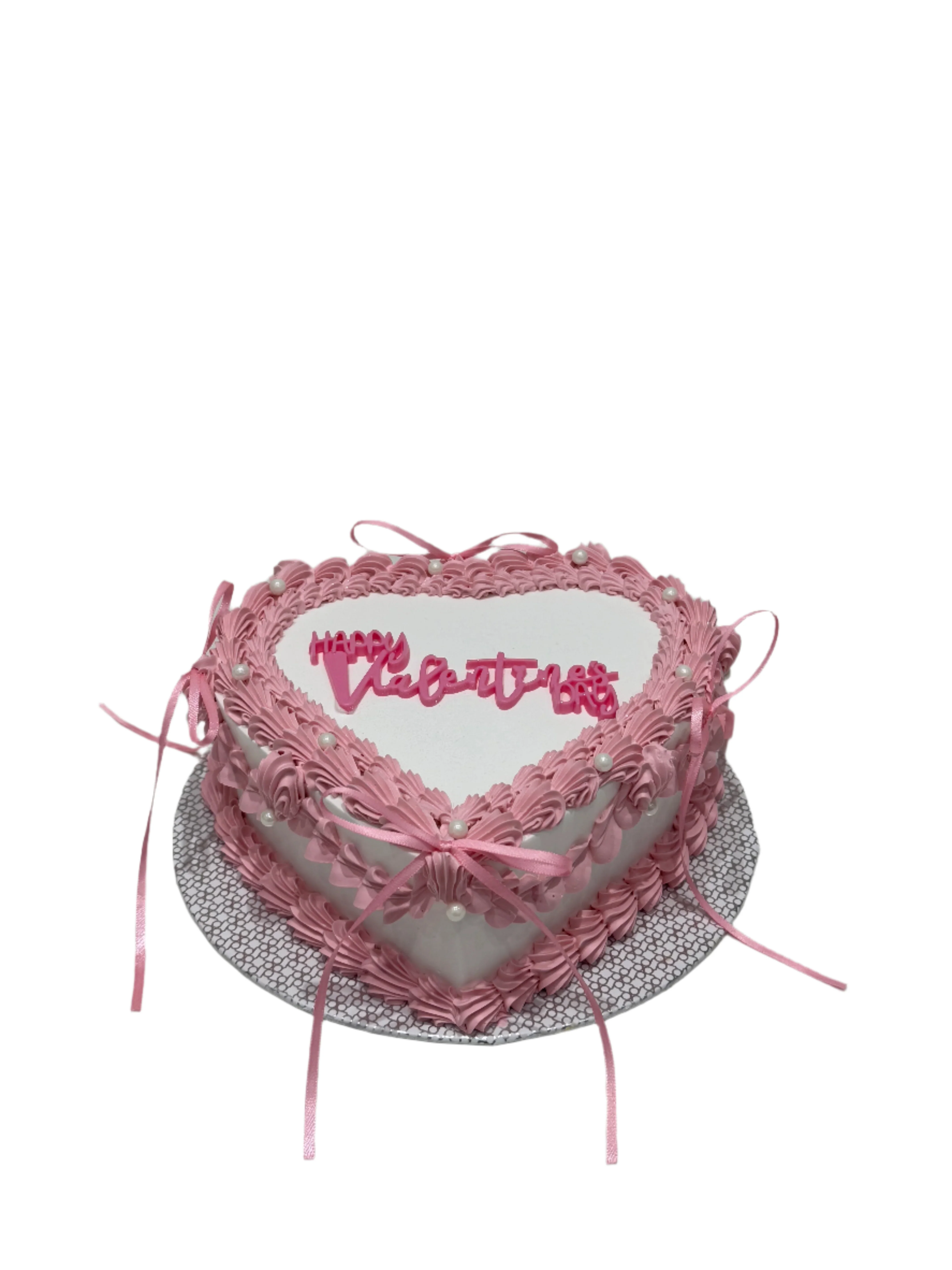 Pink Ribbon Valentines Cake - Image 3