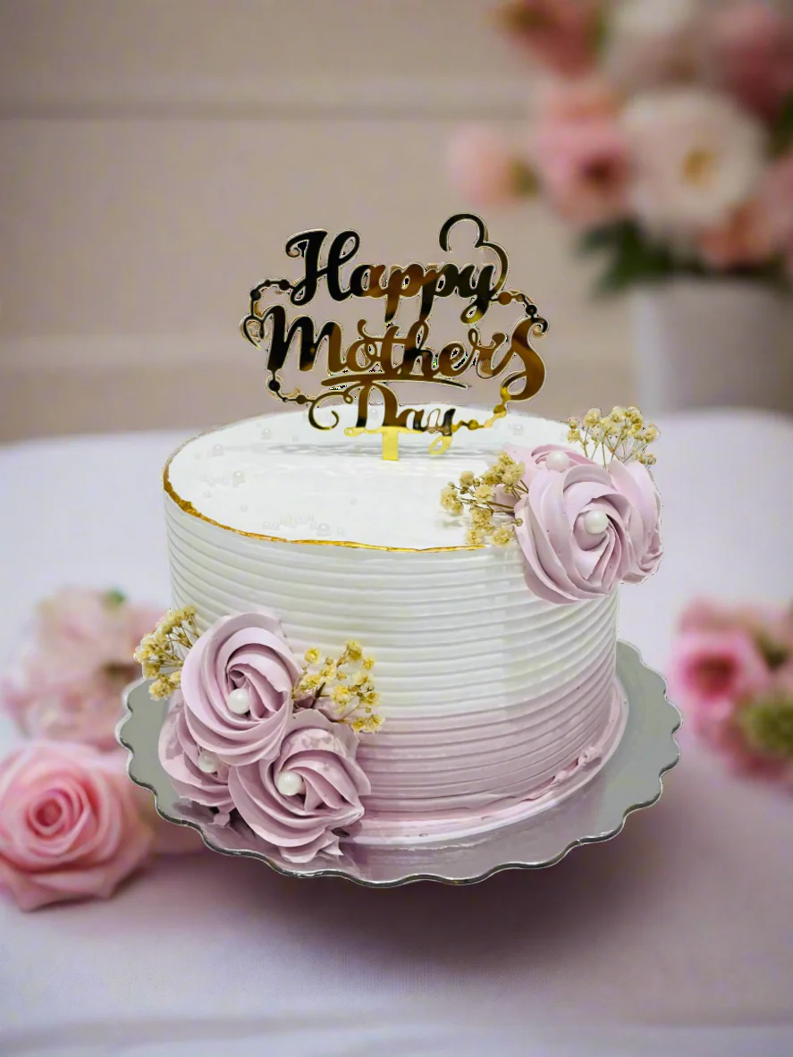 Pink Ivory Mother's Day Cake - Image 2