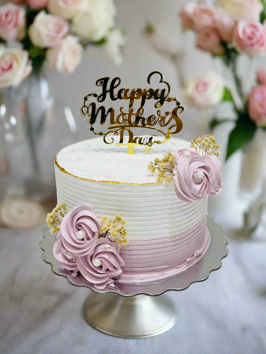Pink Ivory Mother's Day Cake - Image 3