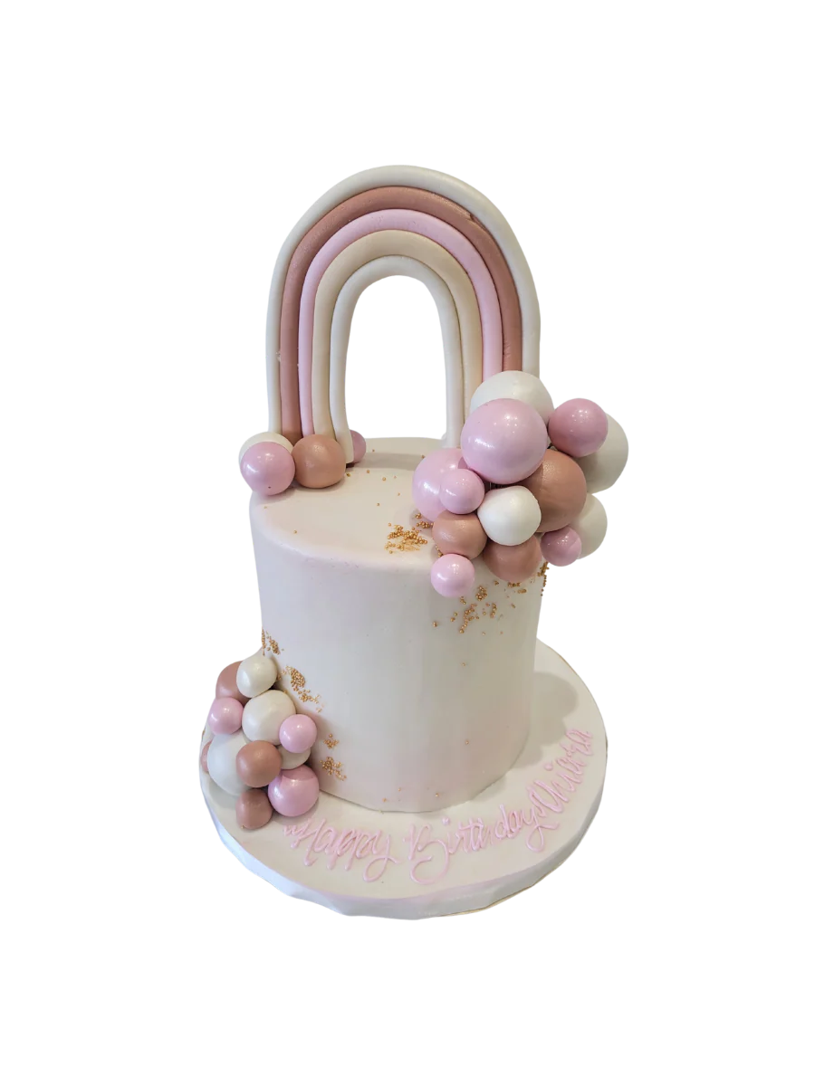Pink Pastel Fondant Cake