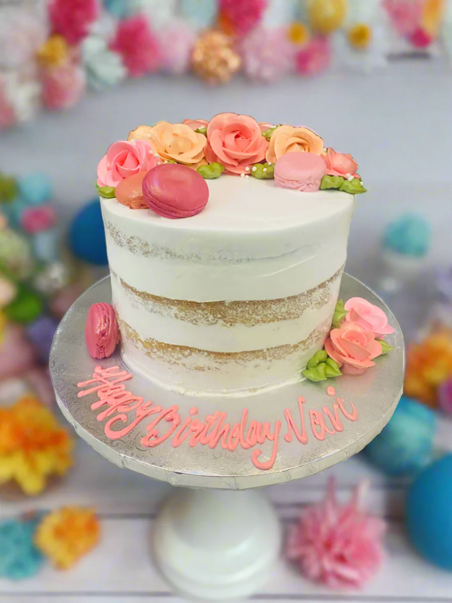 Pink & Peach Naked Cake - Image 2