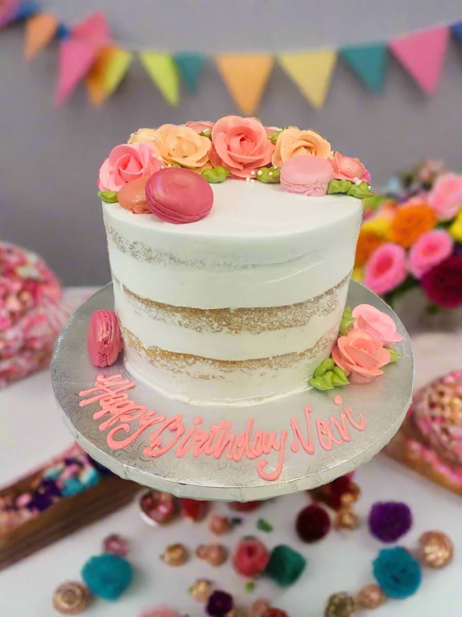Pink & Peach Naked Cake - Image 3