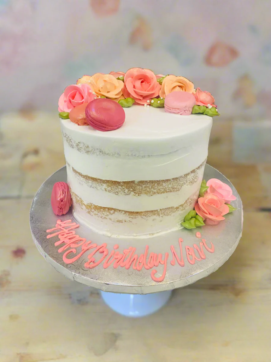 Pink & Peach Naked Cake - Image 4
