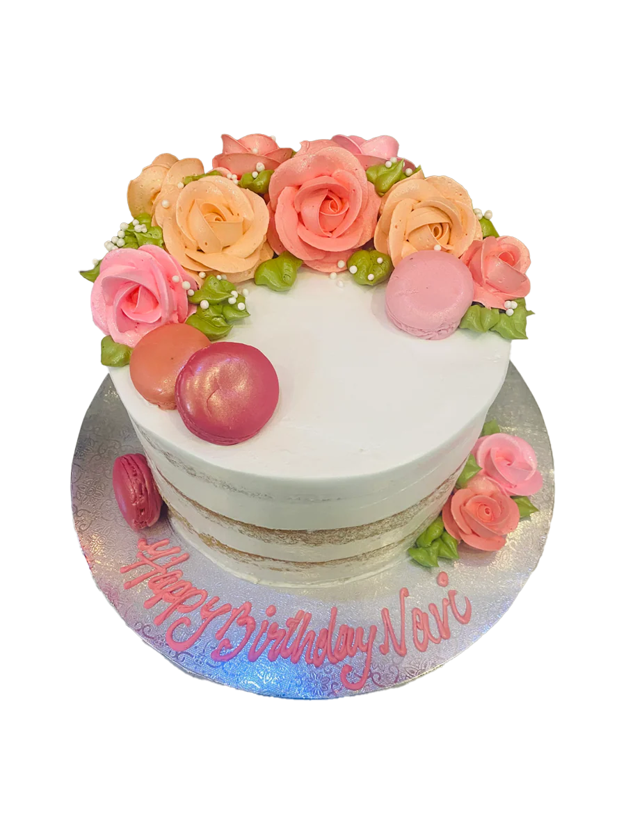 Pink & Peach Naked Cake - Image 5