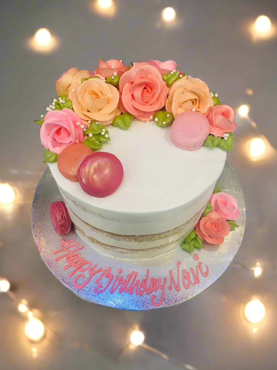Pink & Peach Naked Cake - Image 6