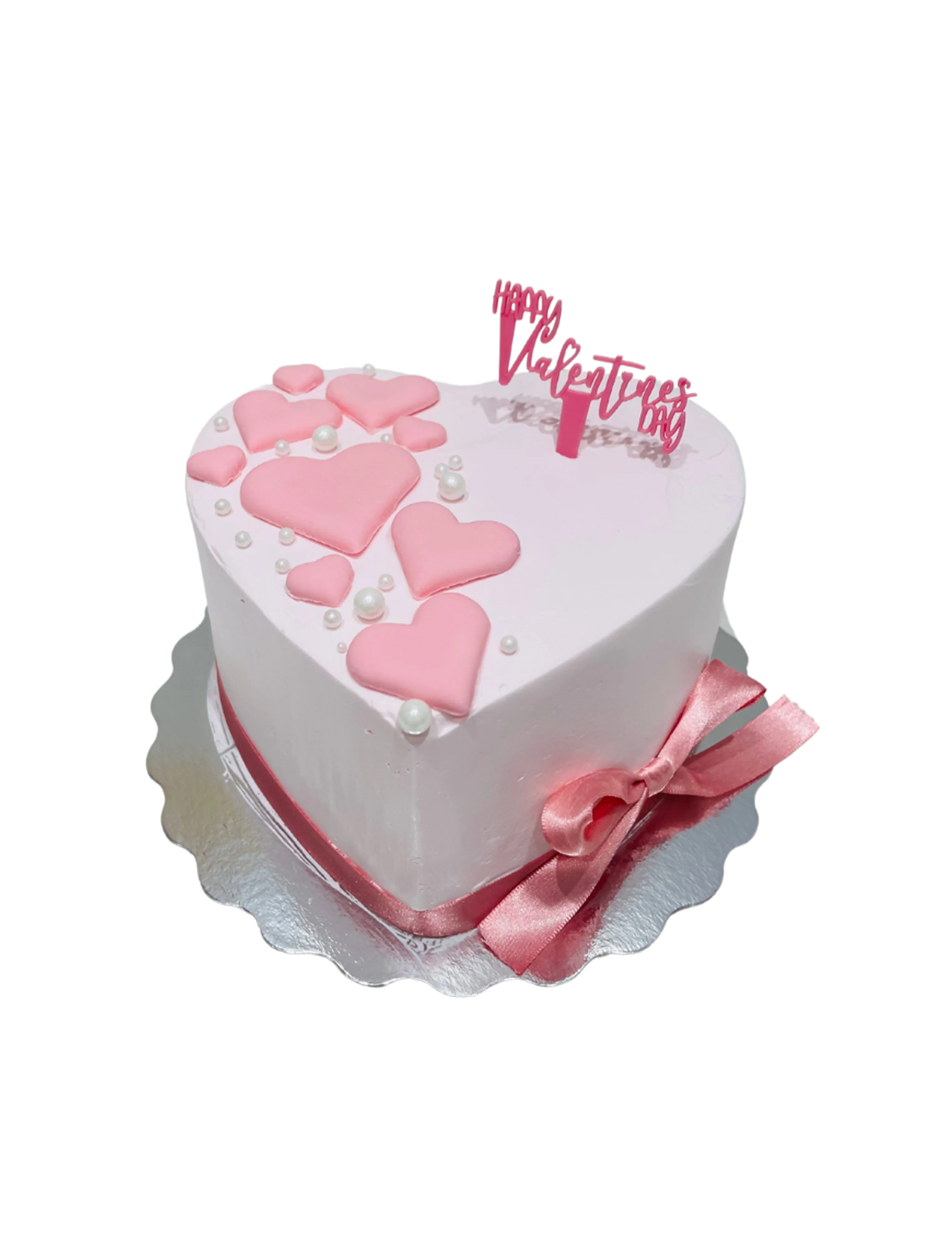 Pink Pearl Valentine Cake