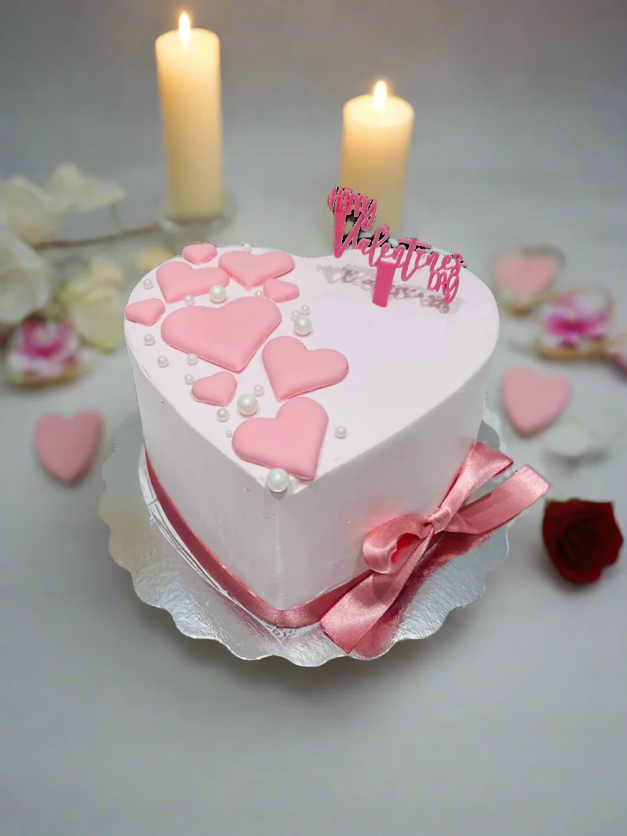 Pink Pearl Valentine Cake - Image 3