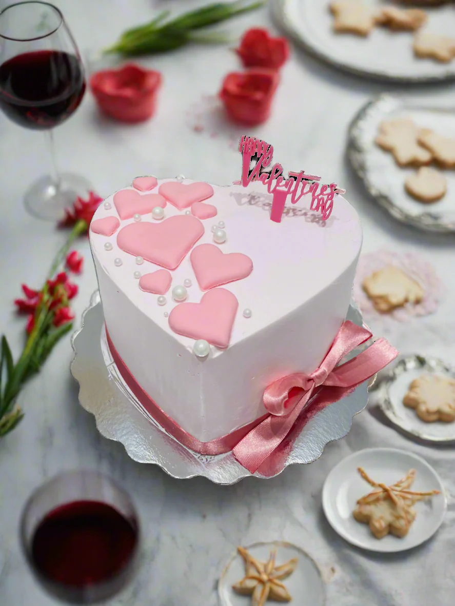 Pink Pearl Valentine Cake - Image 4