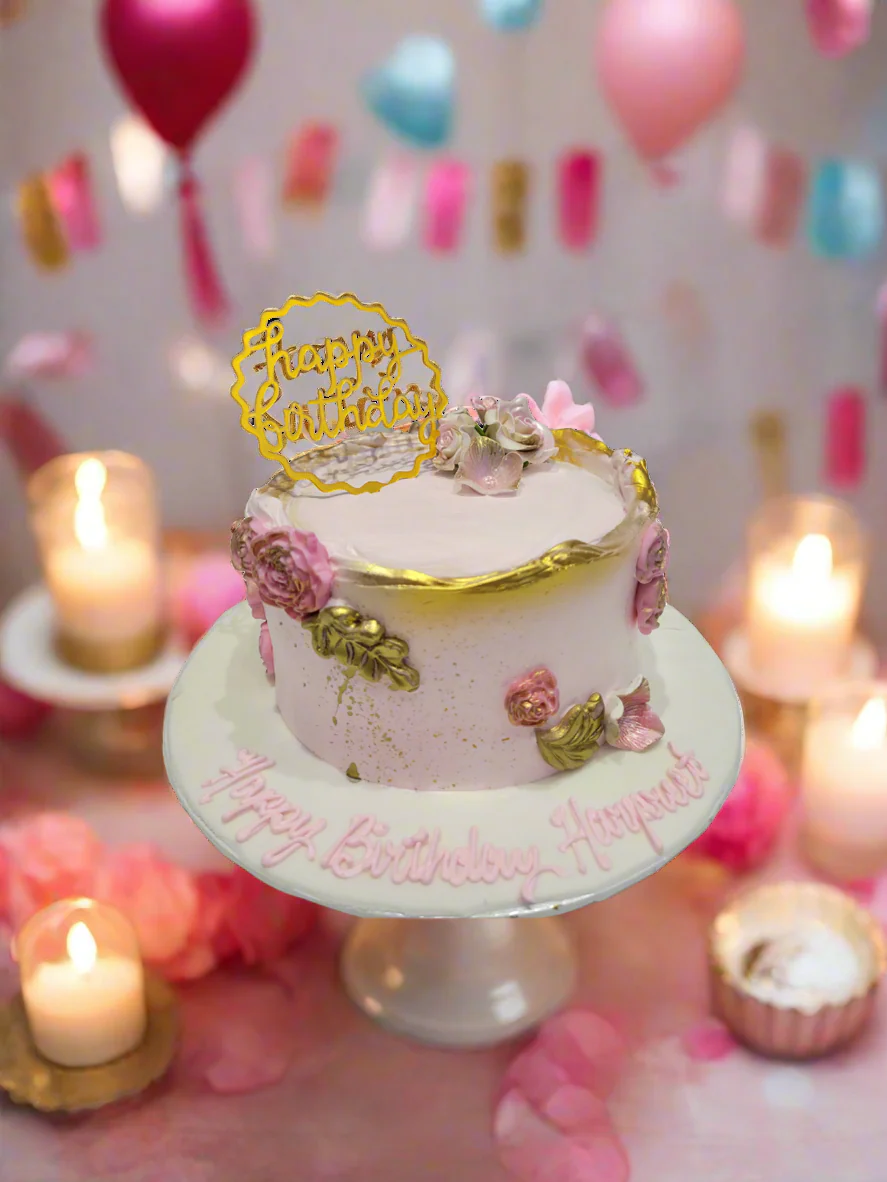Pink Shimmer Cake - Image 2