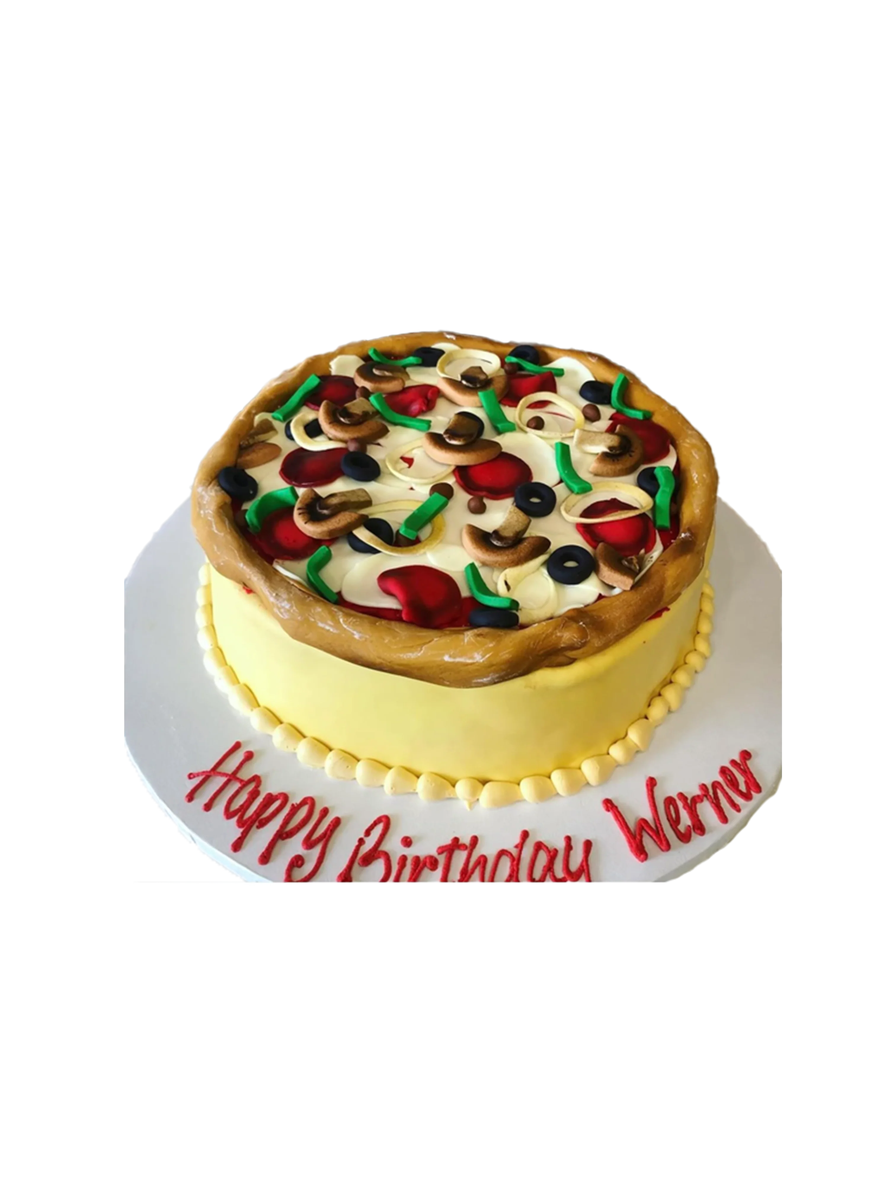 Pizza Fondant Cake