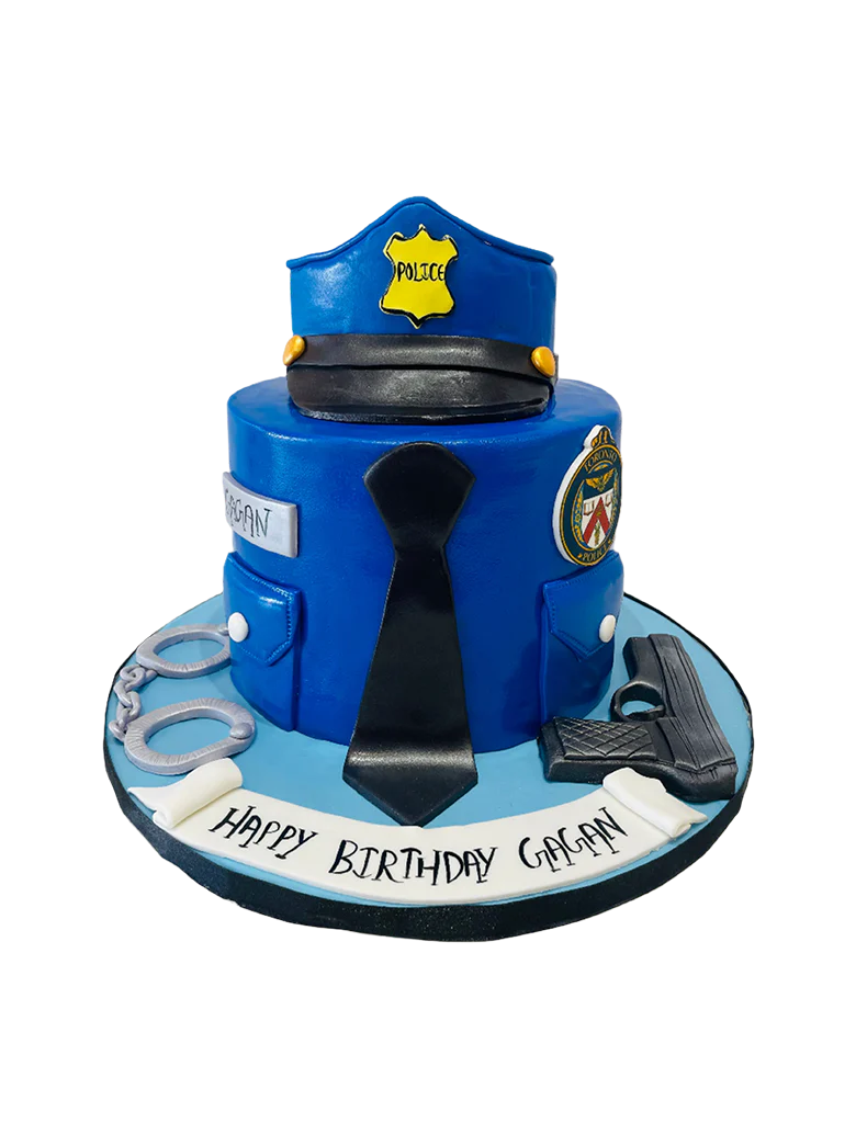 Police Fondant Cake