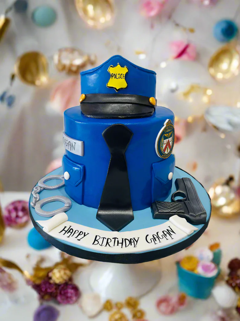 Police Fondant Cake - Image 2