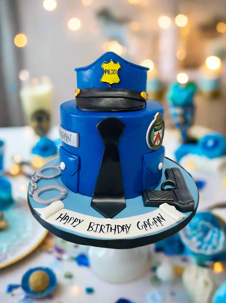Police Fondant Cake - Image 3