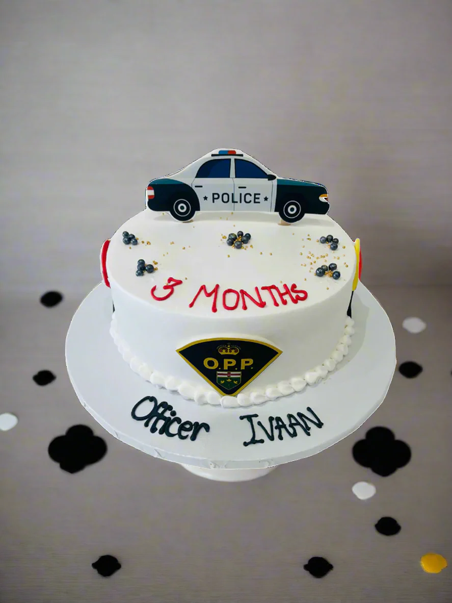Police Theme Cream Cake - Image 3