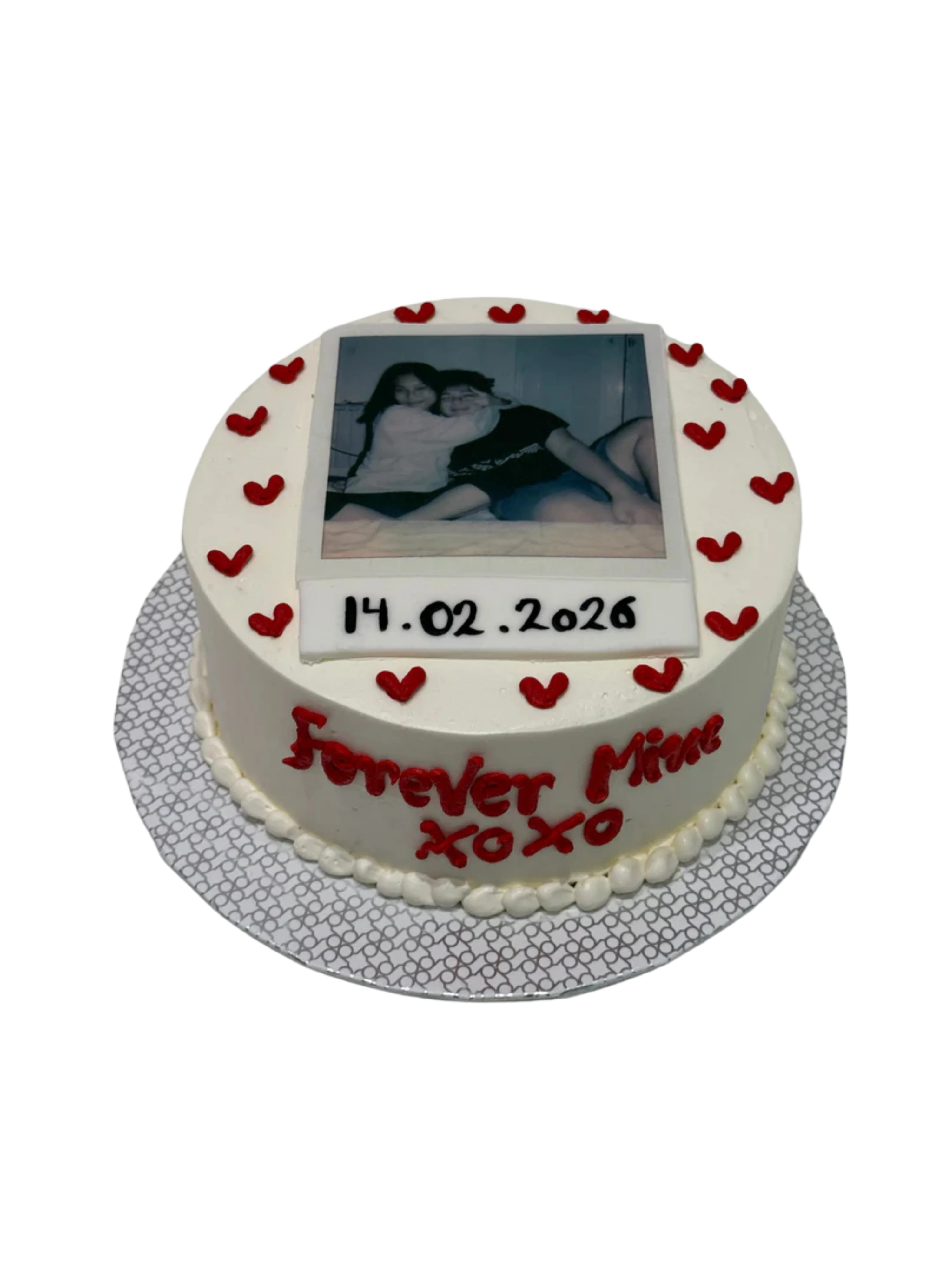 Polaroid Valentine Cake