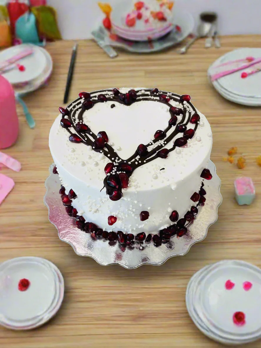 Pomegranate Valentine Cake - Image 2