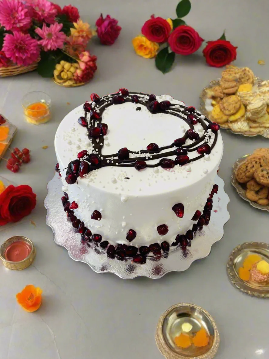 Pomegranate Valentine Cake - Image 3
