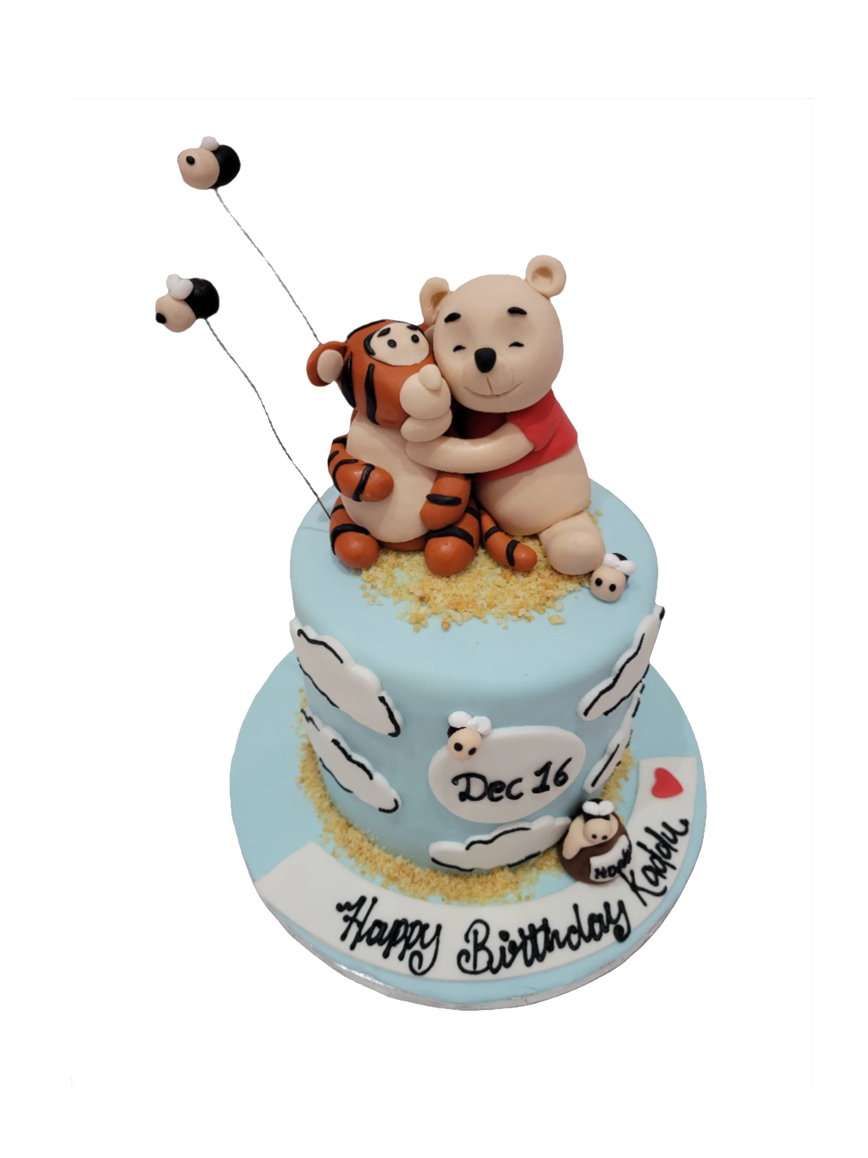 Pooh & Tiger Fondant Cake