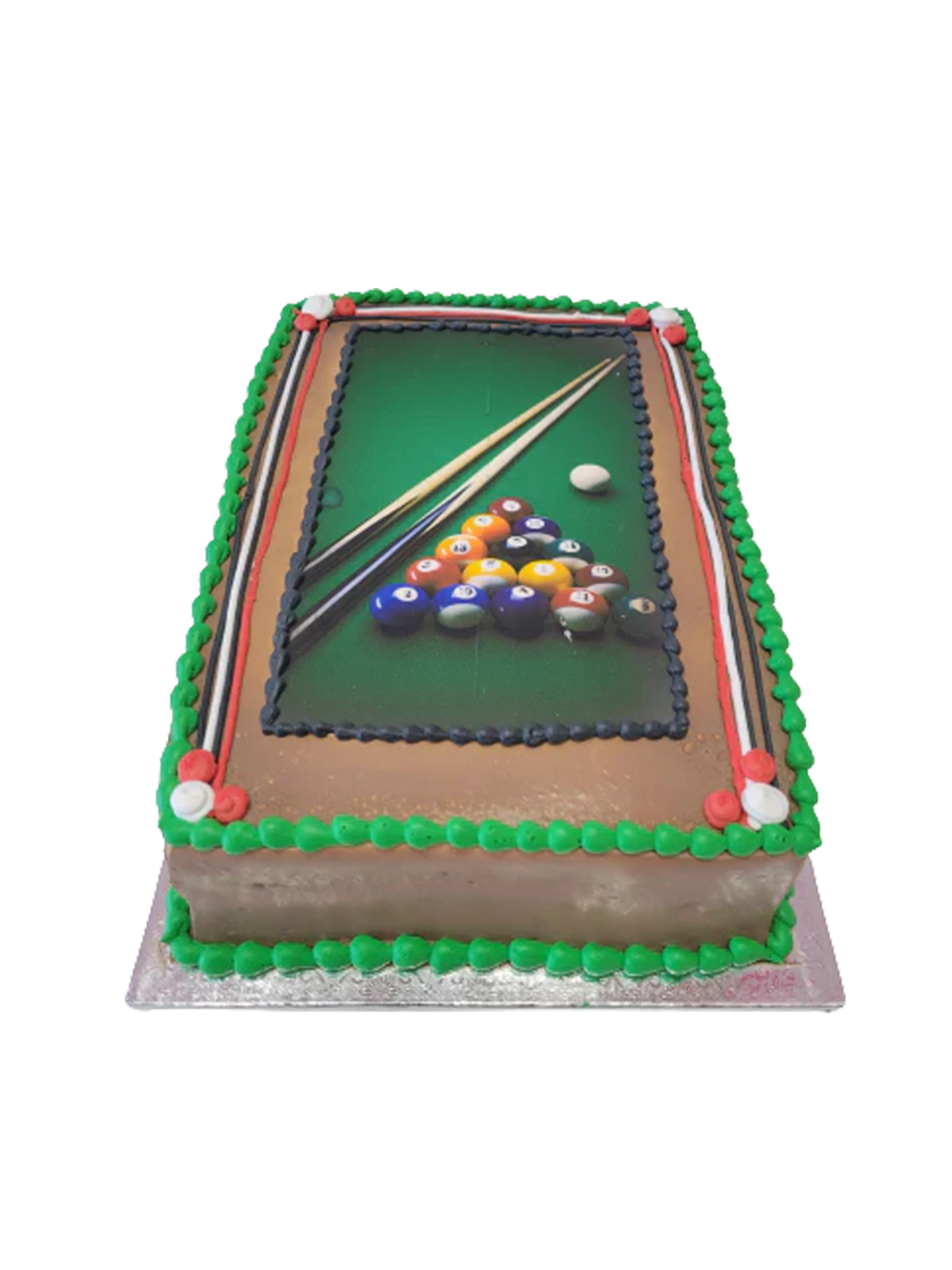 Pool Table Photo Cake
