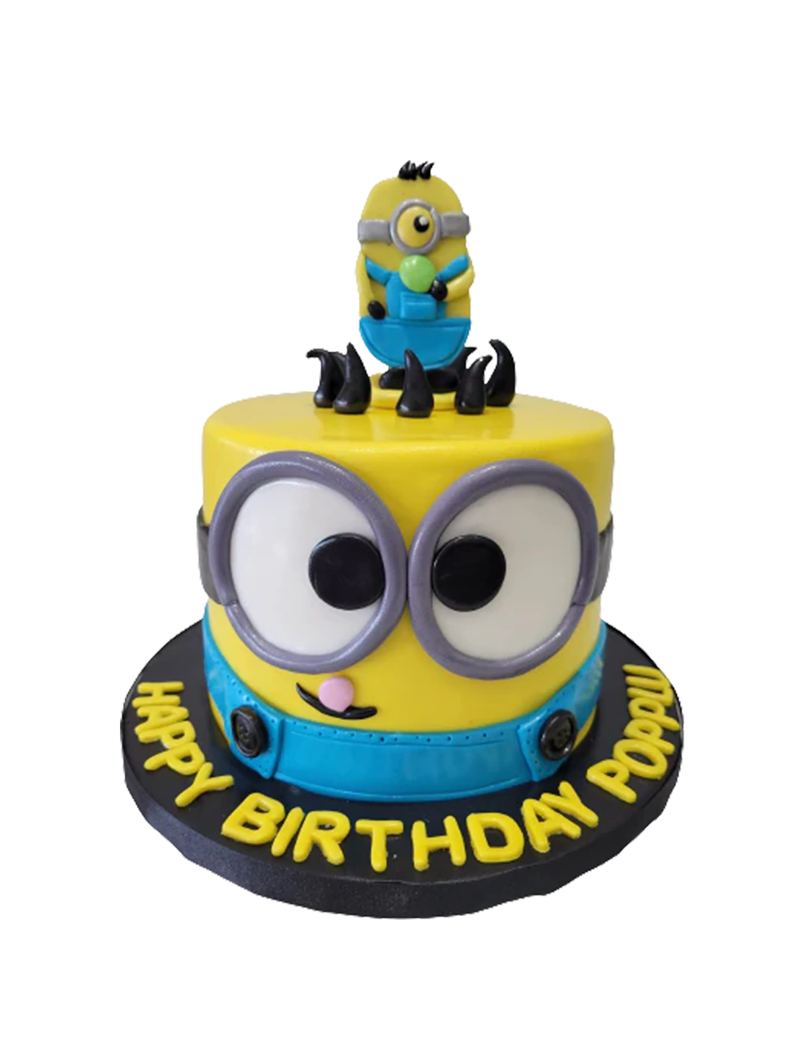 Popplu Minion Fondant Cake