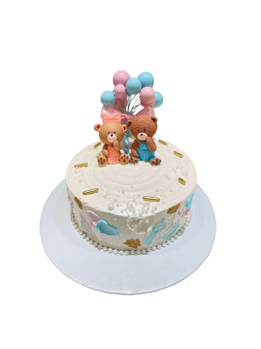 Porshie Teddy Baby Shower Cake