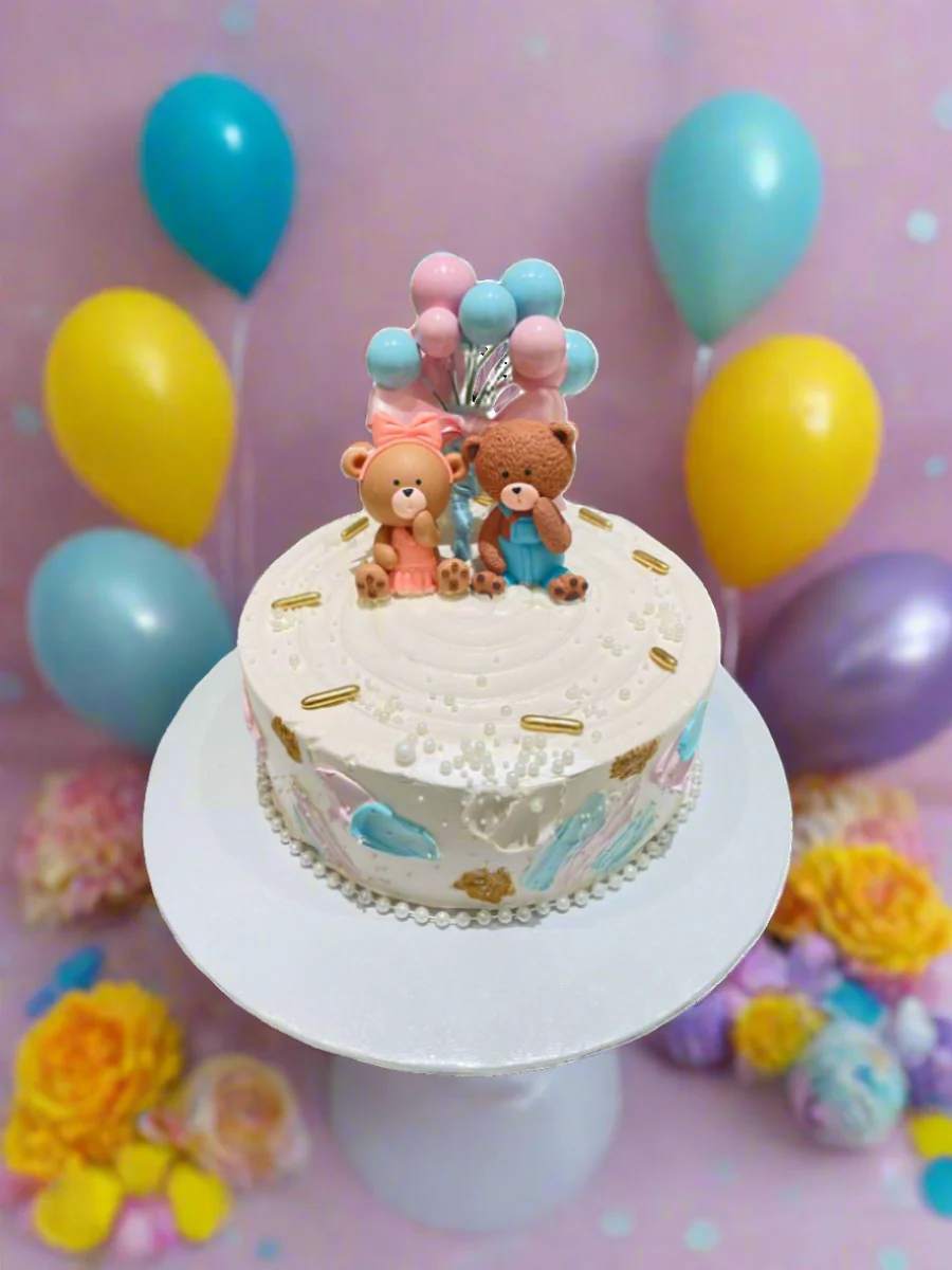 Porshie Teddy Baby Shower Cake - Image 2