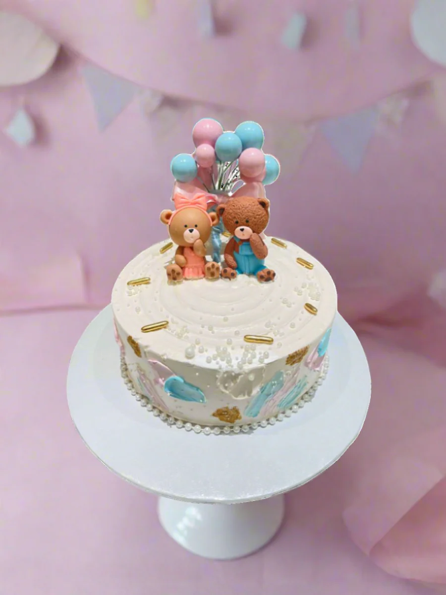 Porshie Teddy Baby Shower Cake - Image 3