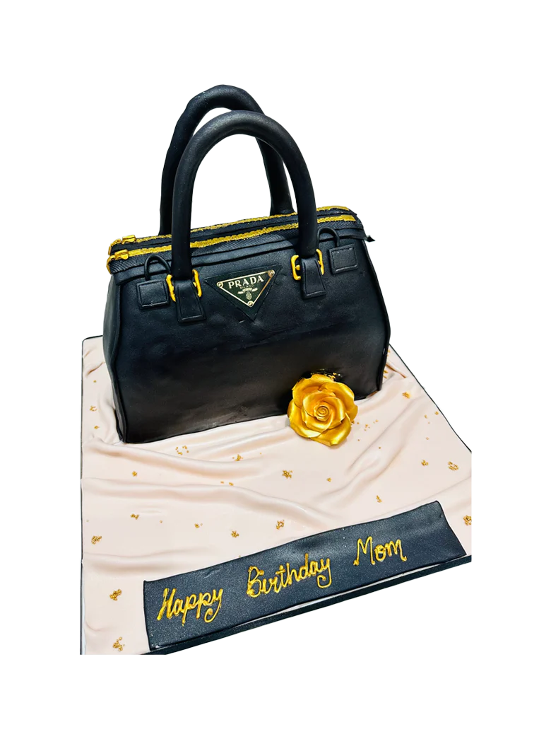 Prada Hand Bag Fondant Cake