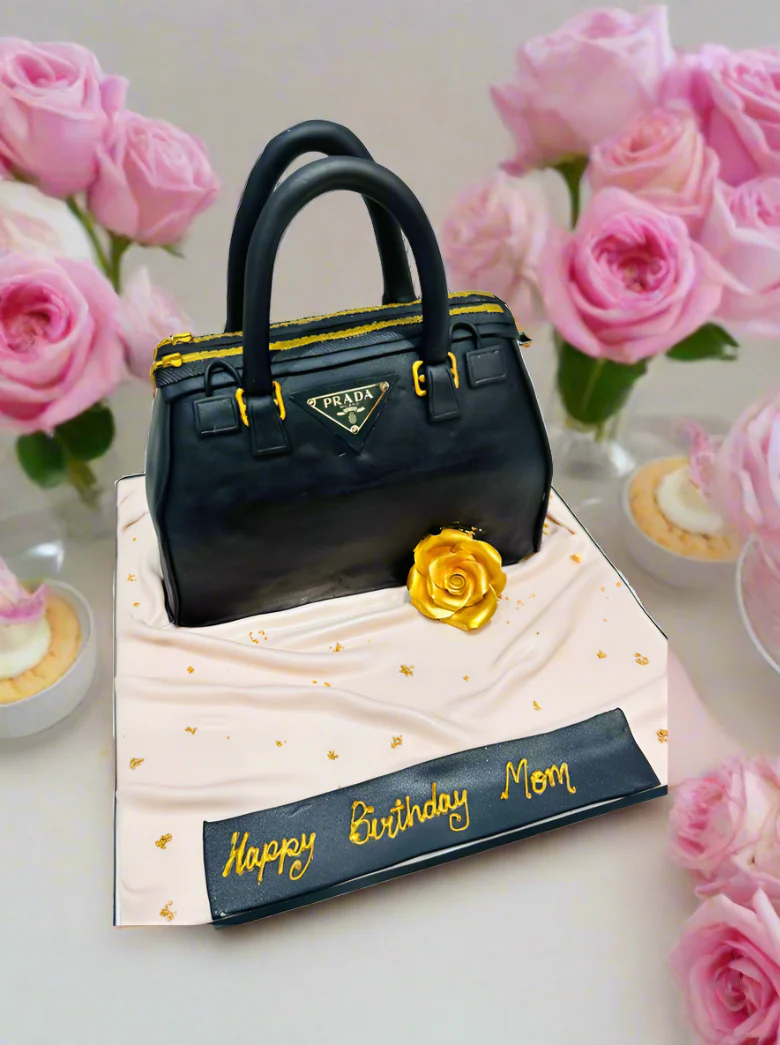 Prada Hand Bag Fondant Cake - Image 3
