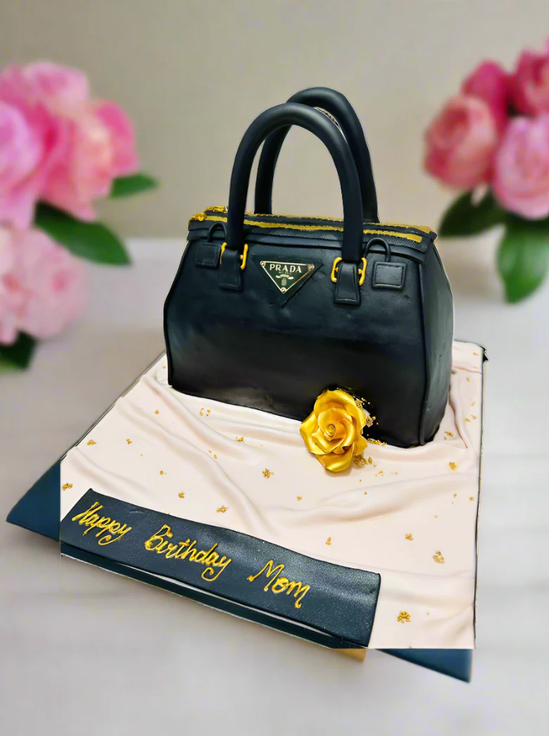 Prada Hand Bag Fondant Cake - Image 6