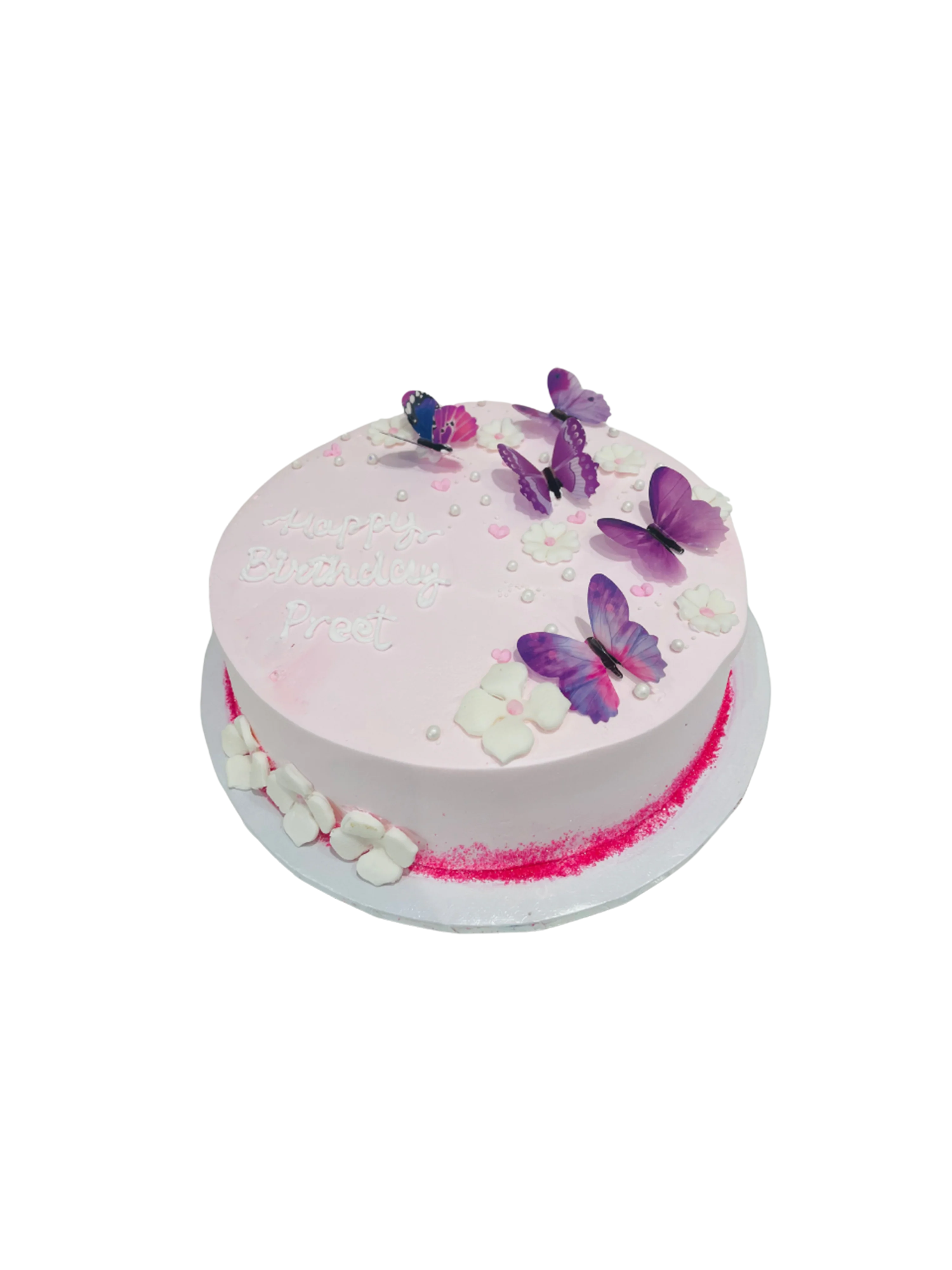 Preet Butterfly Birthday Cake