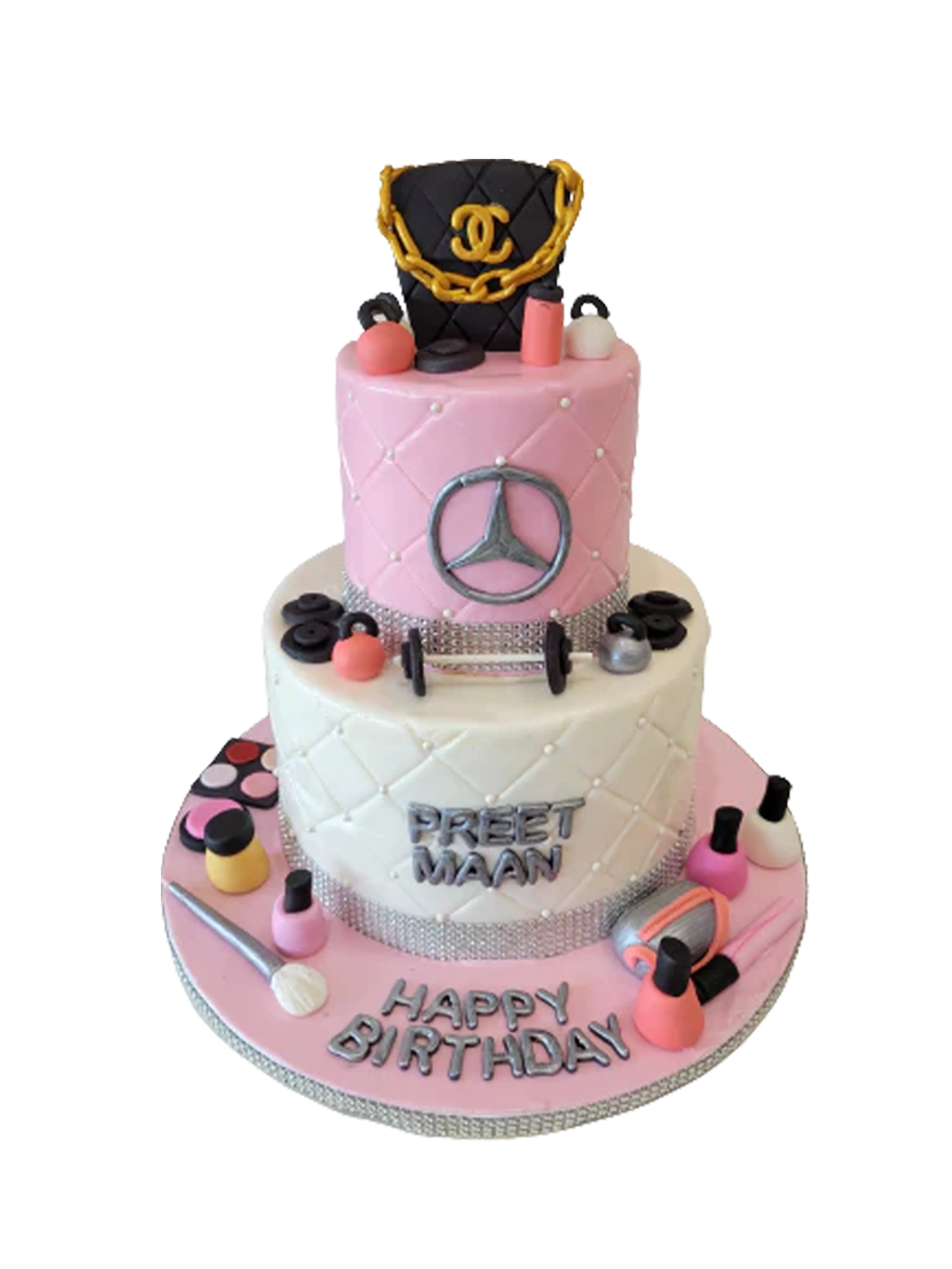 Preet Fondant Tiered Cake