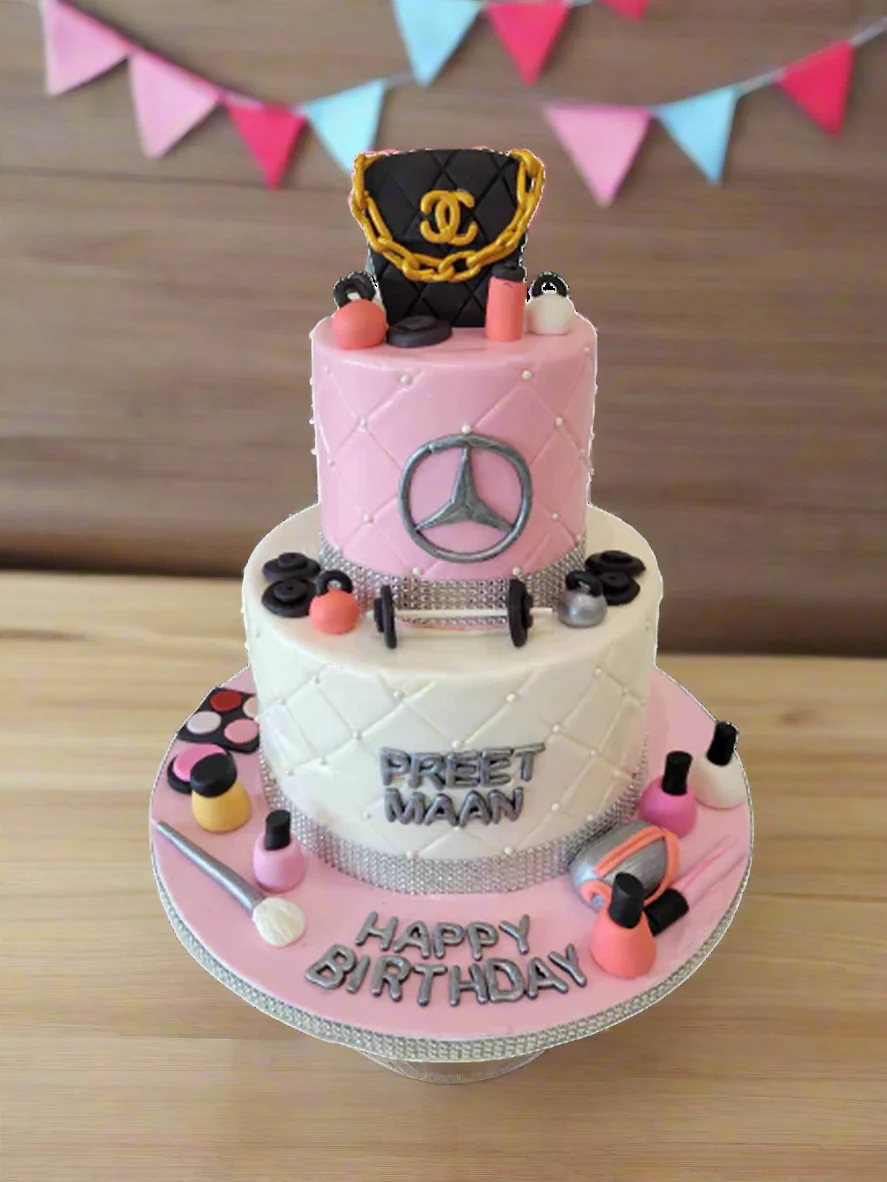 Preet Fondant Tiered Cake - Image 3