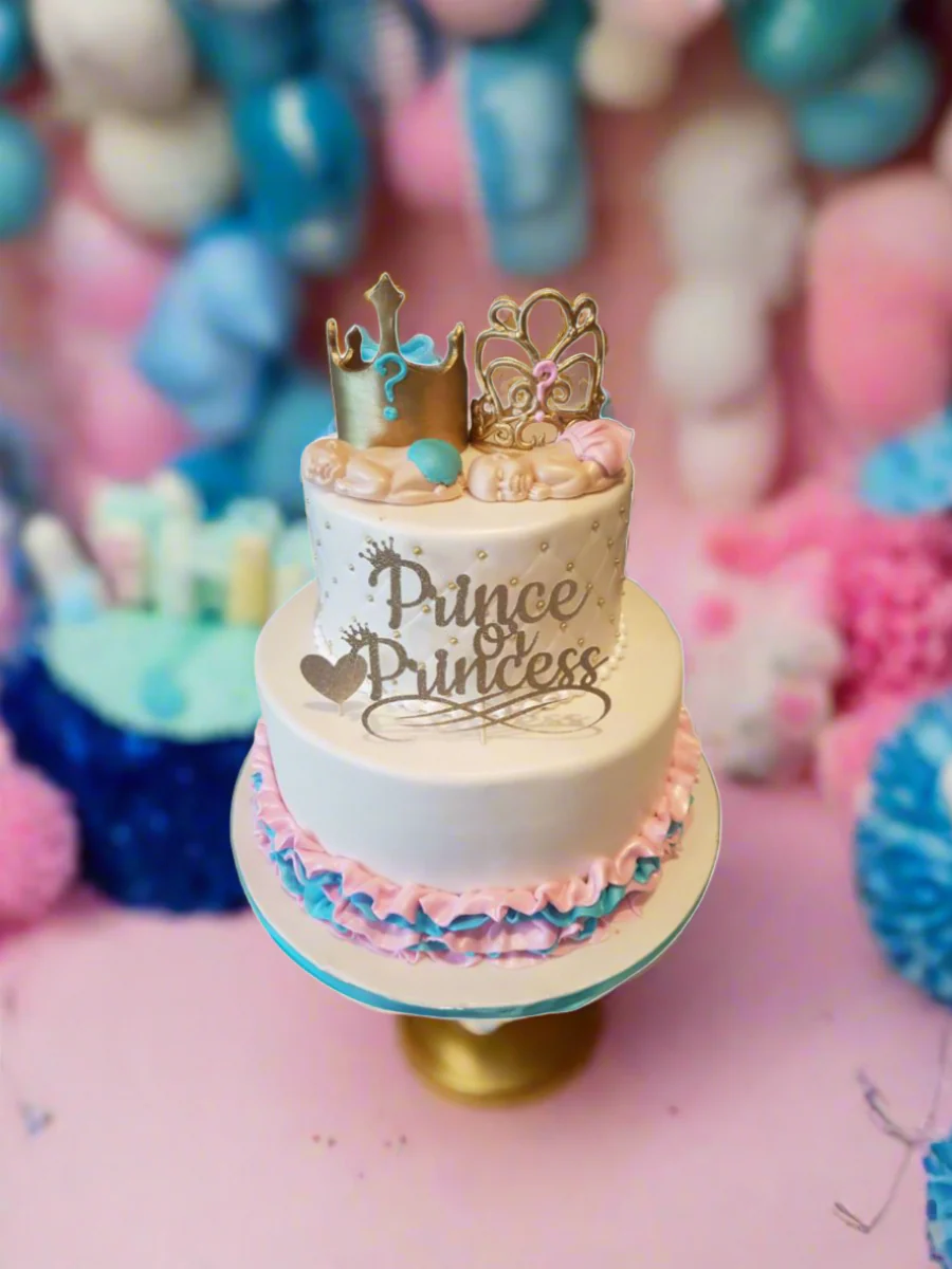 Prince/Princess Baby Shower Cake - Image 3