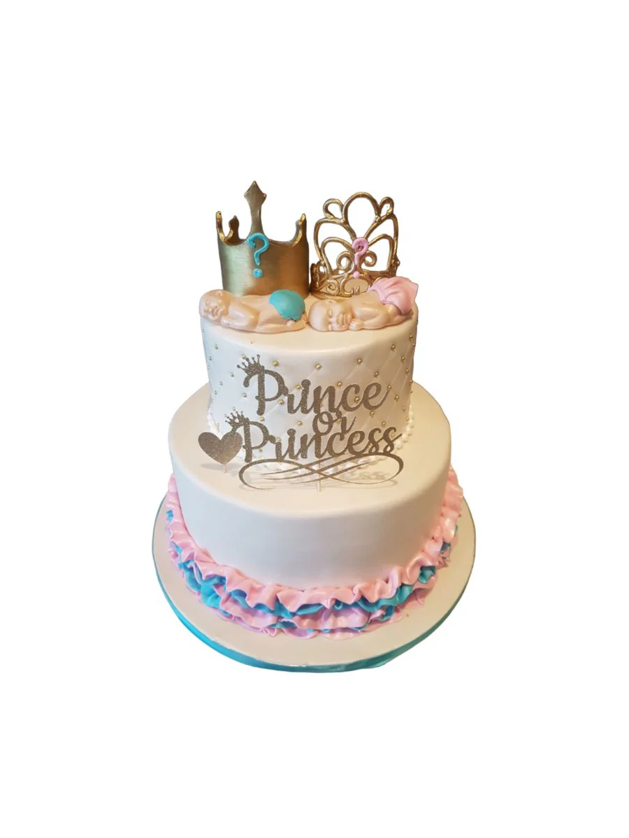 Prince/Princess Baby Shower Cake - Image 5