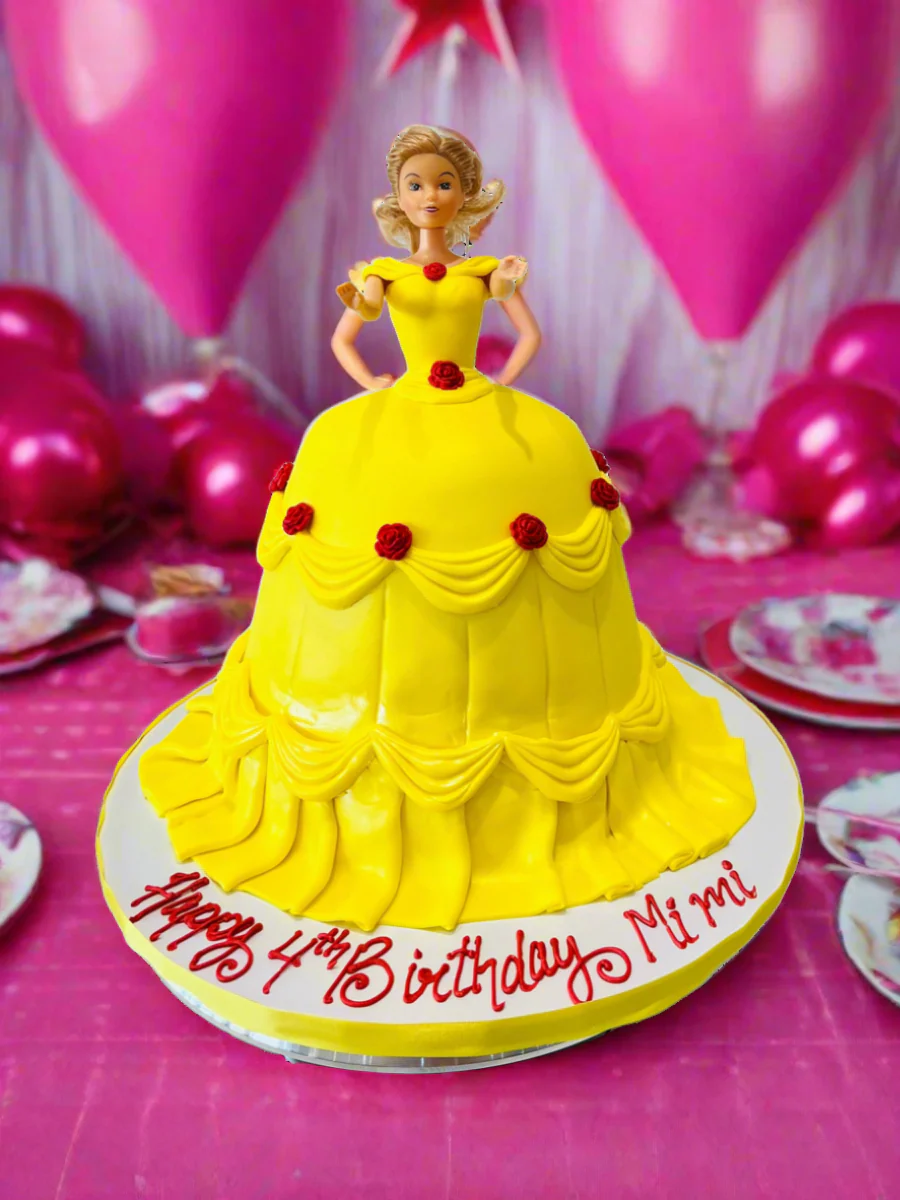 Princess Bella Fondant Barbie Cake - Image 3