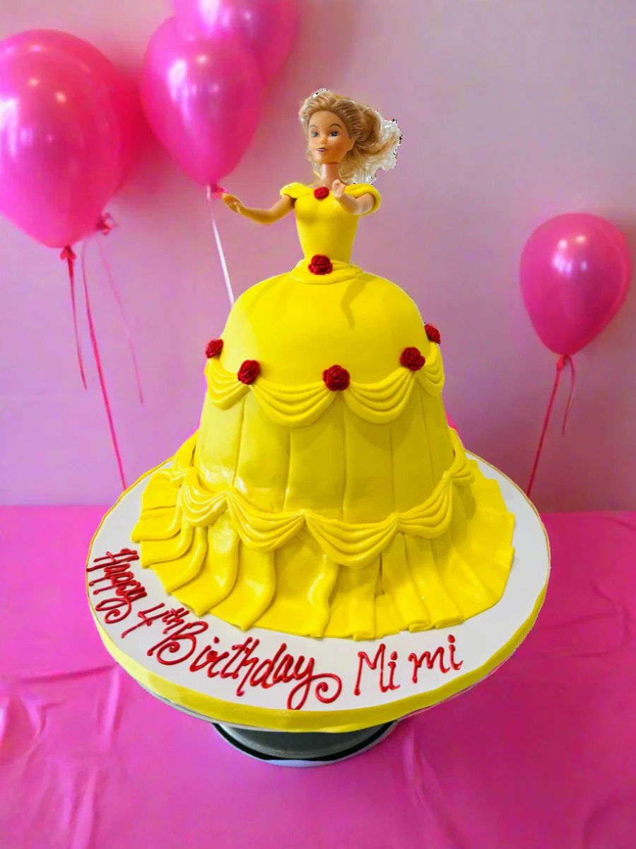Princess Bella Fondant Barbie Cake - Image 5