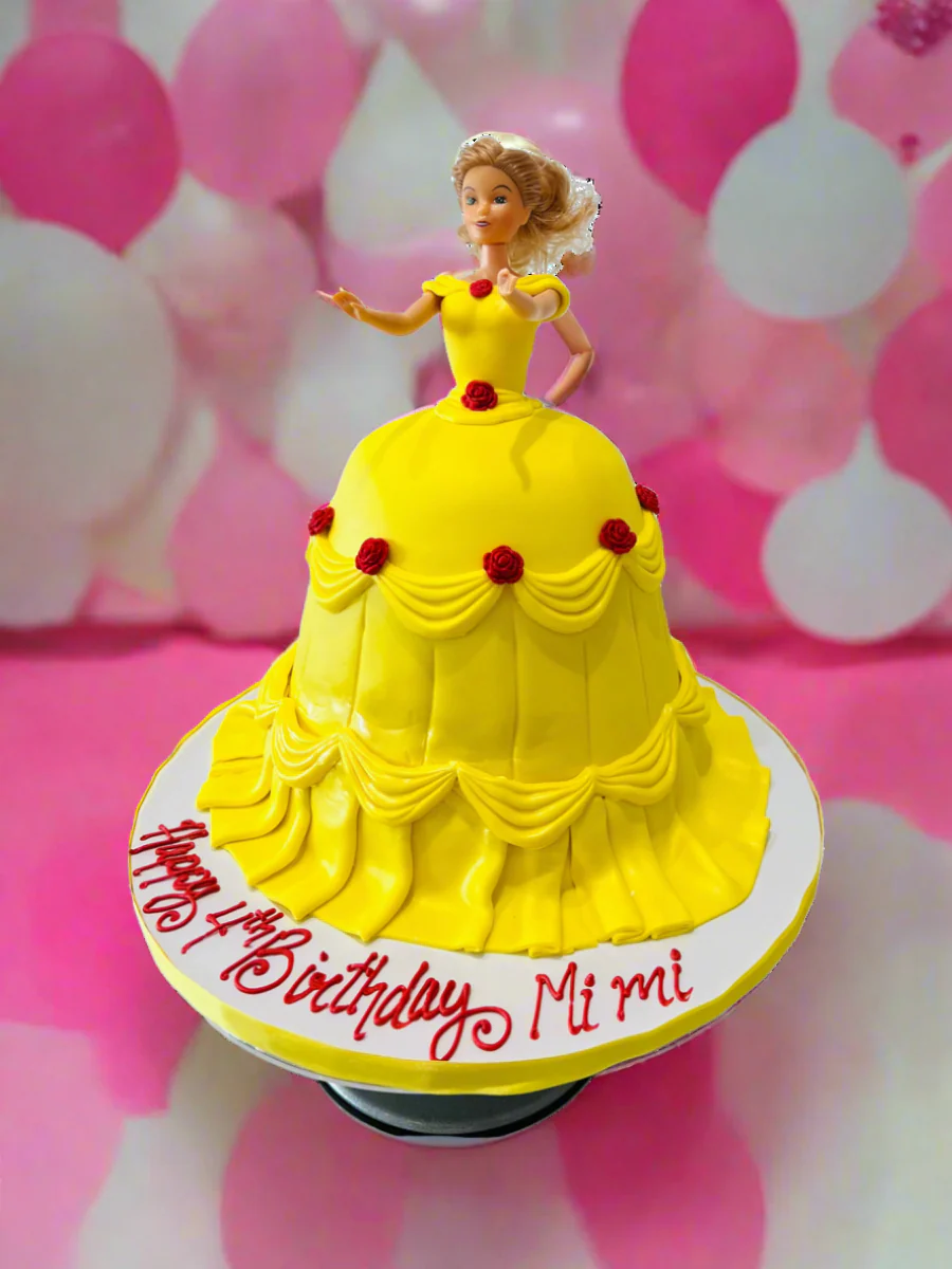 Princess Bella Fondant Barbie Cake - Image 6