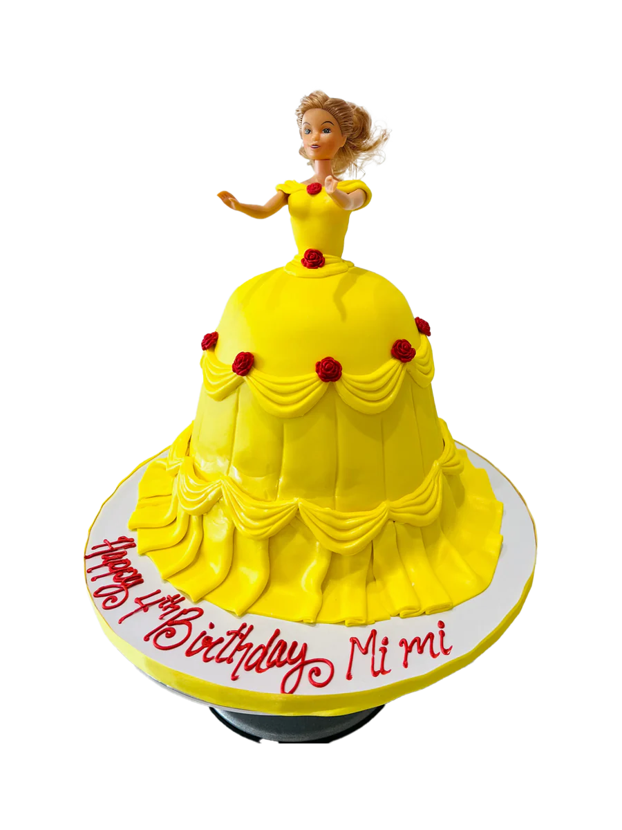 Princess Bella Fondant Barbie Cake - Image 7
